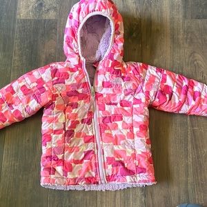 Kids North Face Sherpa reversible winter coat